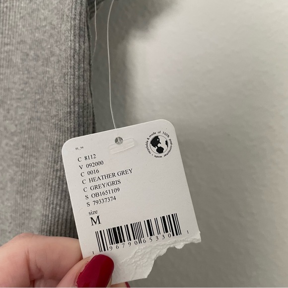 FREE PEOPLE • kate grey tank top - Picture 3 of 5